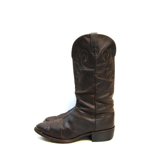 DURANGO Mens Size 10.5 EE Brown Leather Slouch Cowboy Western Boots main image 5